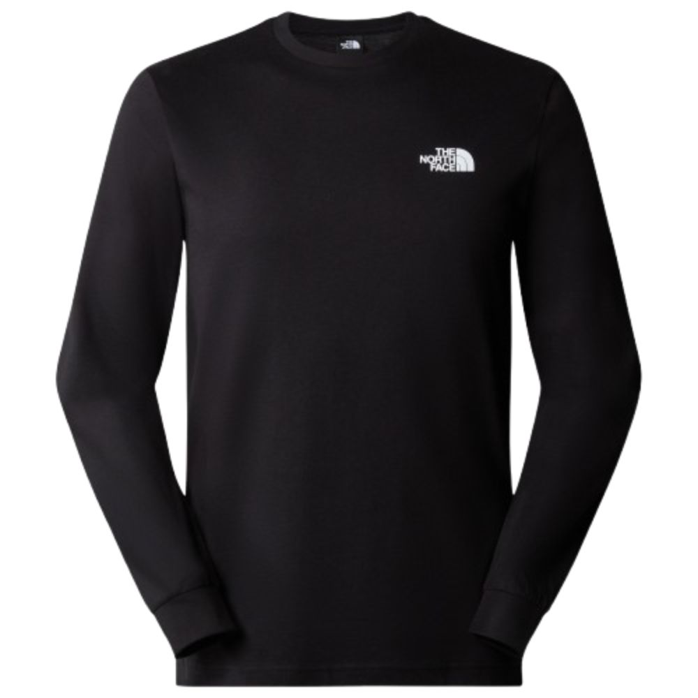 THE NORTH FACE MEN REDBOX TEE BLACK LONG-SLEEVE